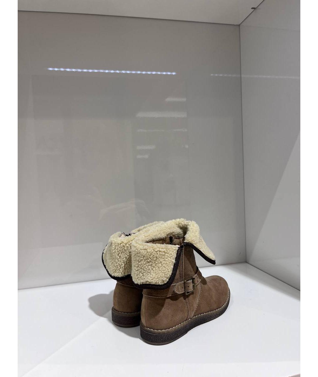 LIU JO Коричневые замшевые ботинки, фото 3