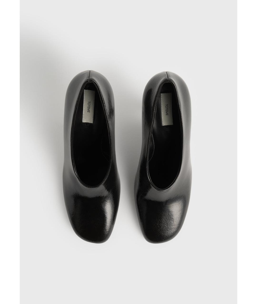 TOTEME Черные кожаные туфли, фото 5