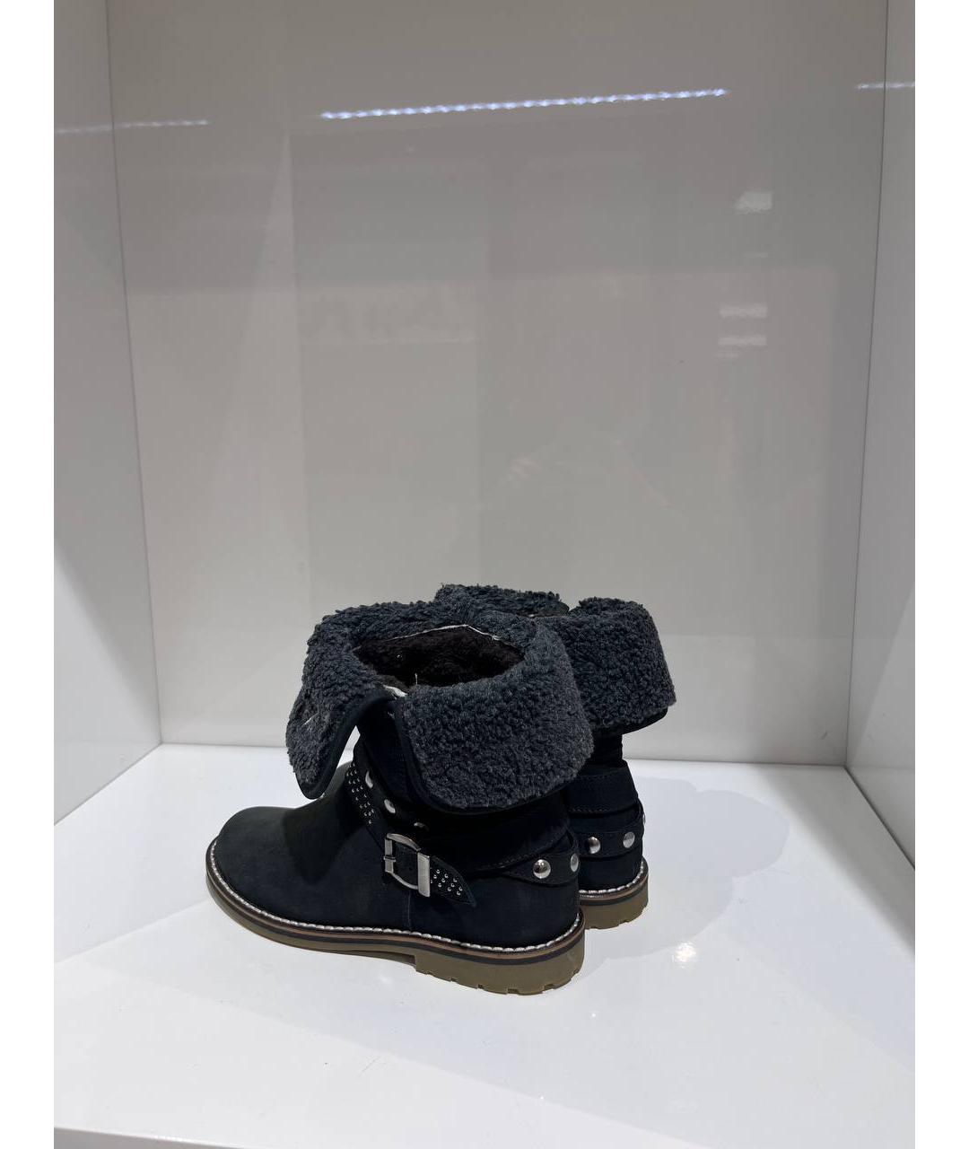 LIU JO Черные замшевые ботинки, фото 2