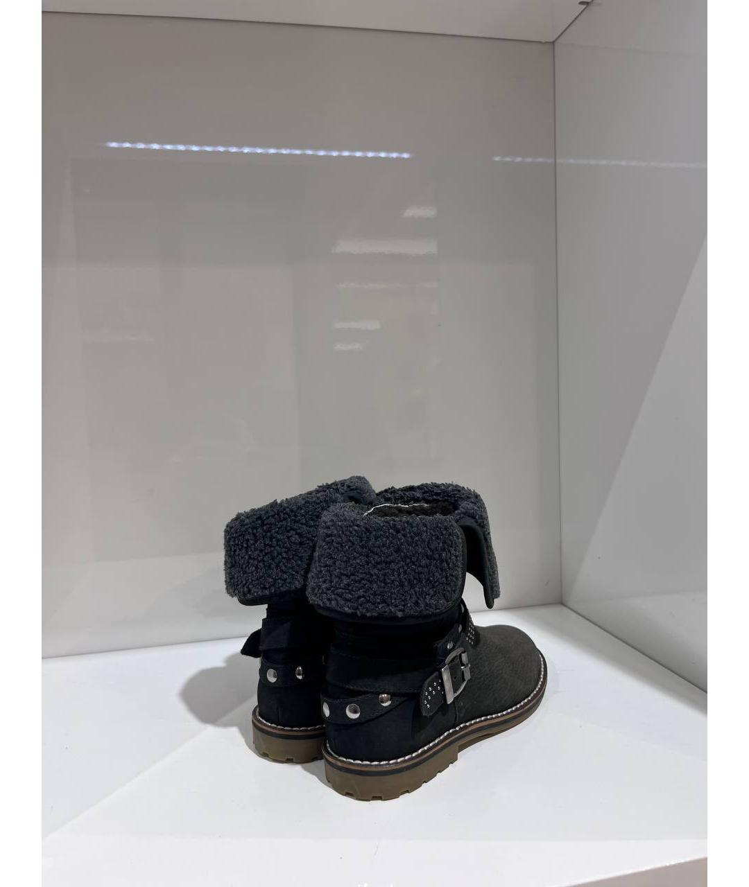 LIU JO Черные замшевые ботинки, фото 3