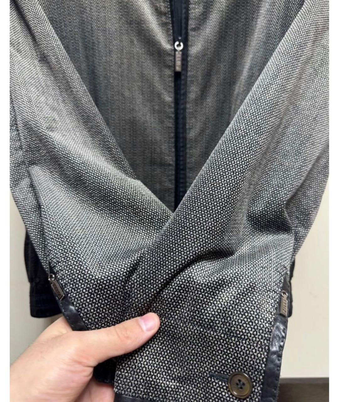 ZILLI Серая хлопковая куртка, фото 4