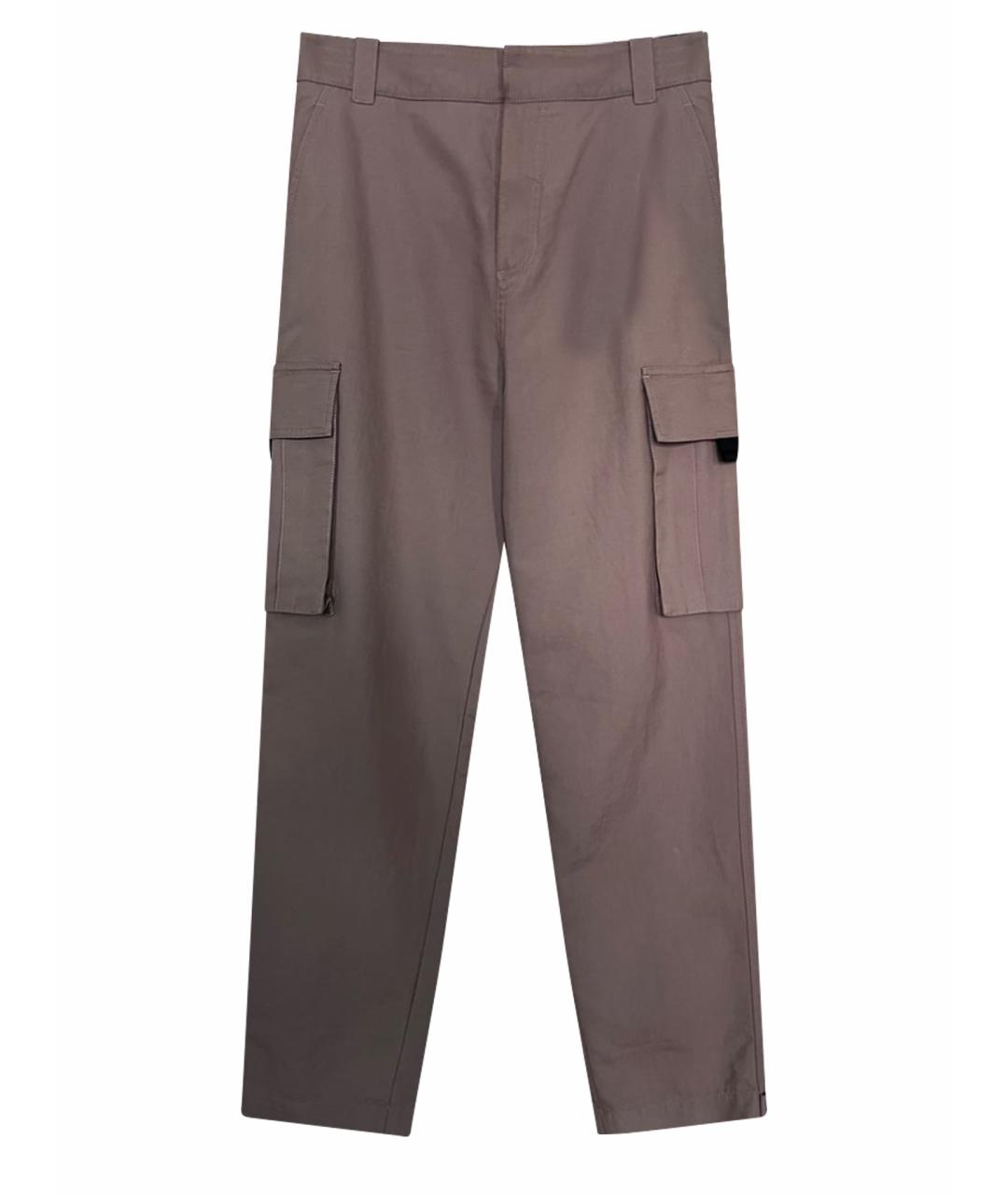 CHRISTIAN DIOR Бежевые хлопковые повседневные брюки, фото 1