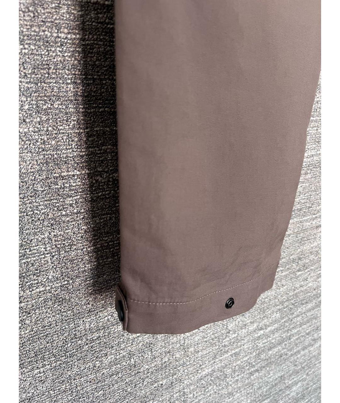 CHRISTIAN DIOR Бежевые хлопковые повседневные брюки, фото 8