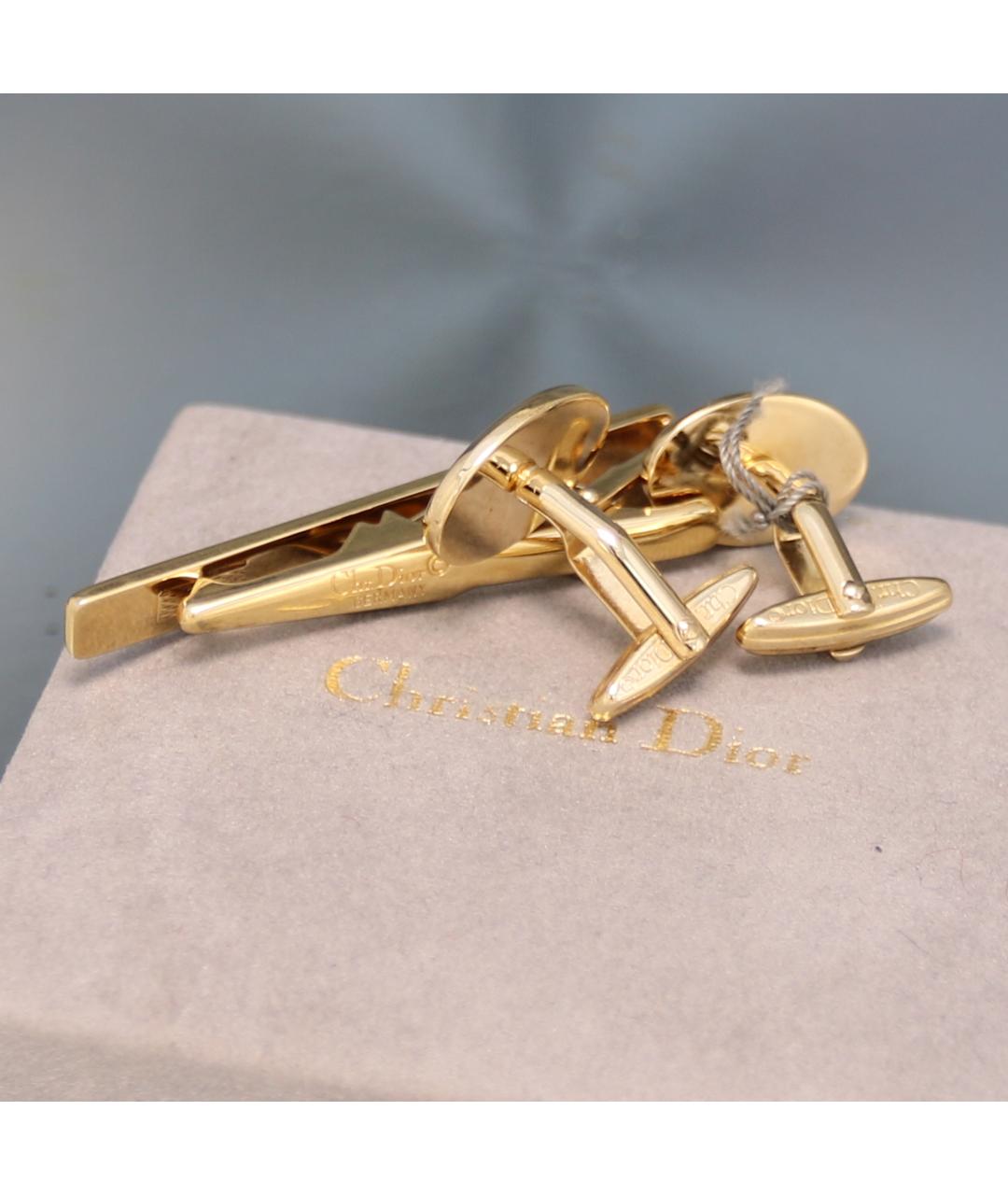 CHRISTIAN DIOR Золотые запонки, фото 3