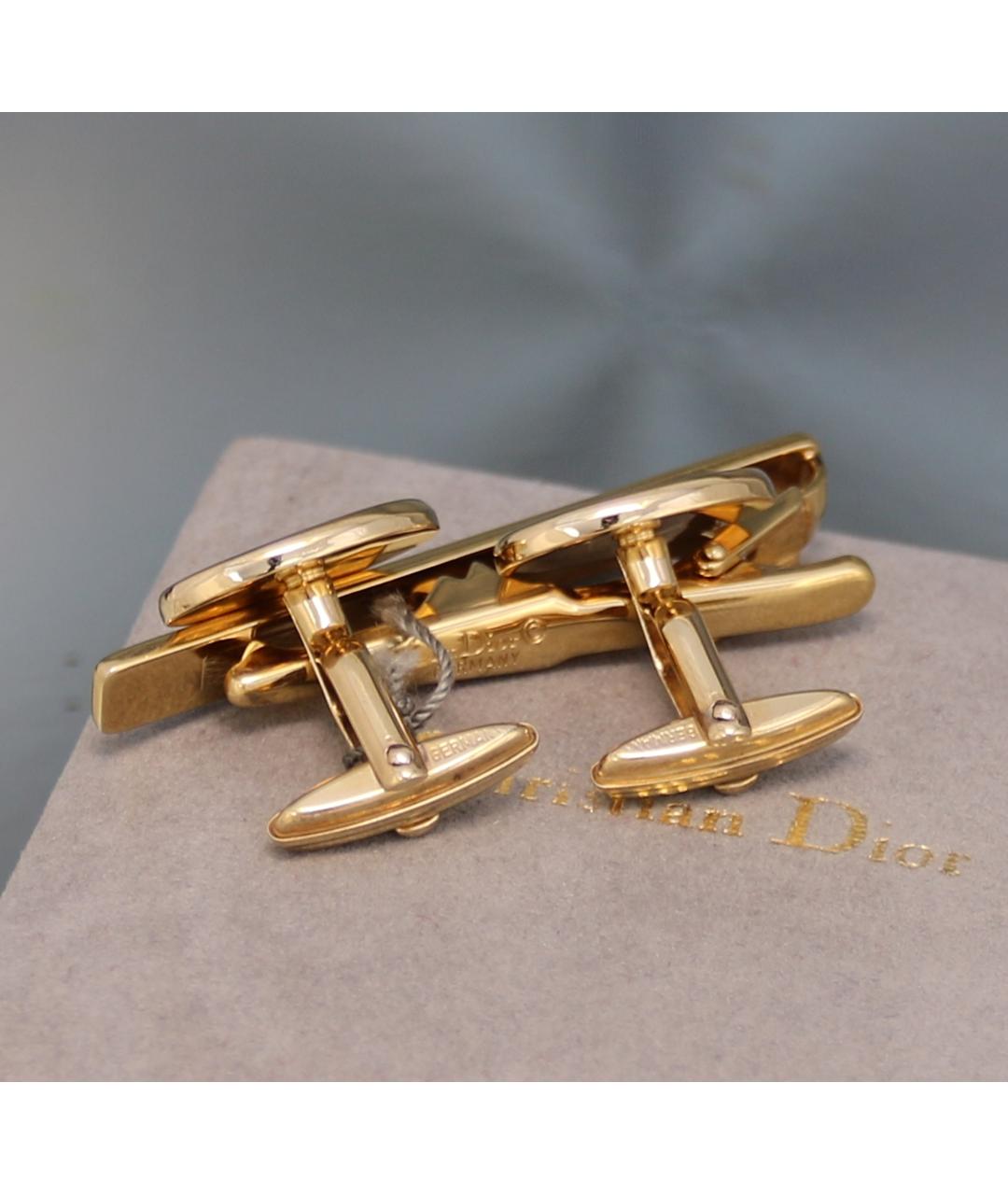 CHRISTIAN DIOR Золотые запонки, фото 4