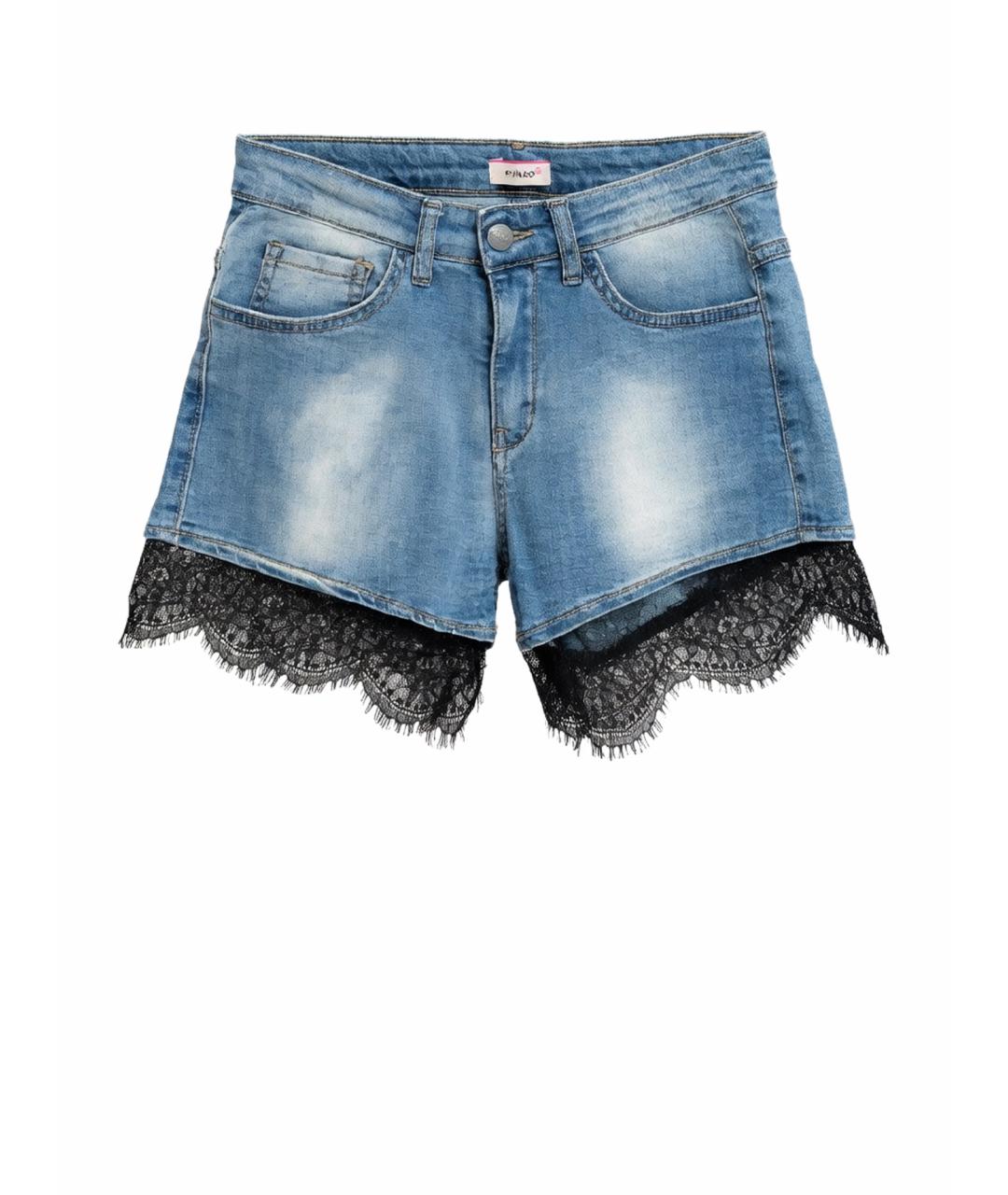 PINKO Голубые деним брюки и шорты, фото 1