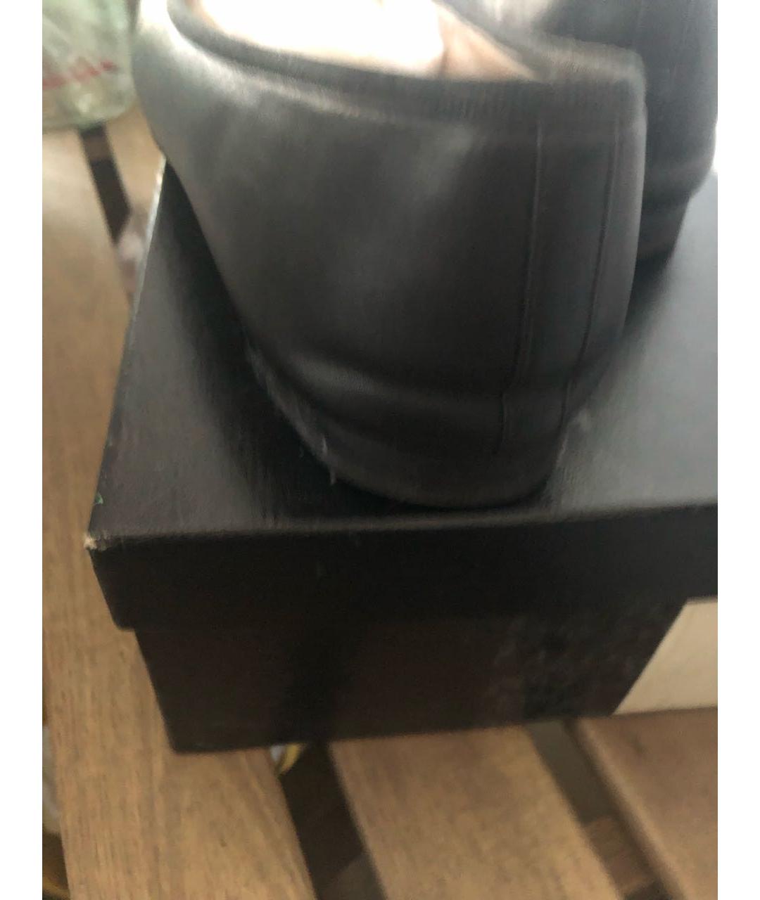 CHANEL Черные кожаные балетки, фото 5