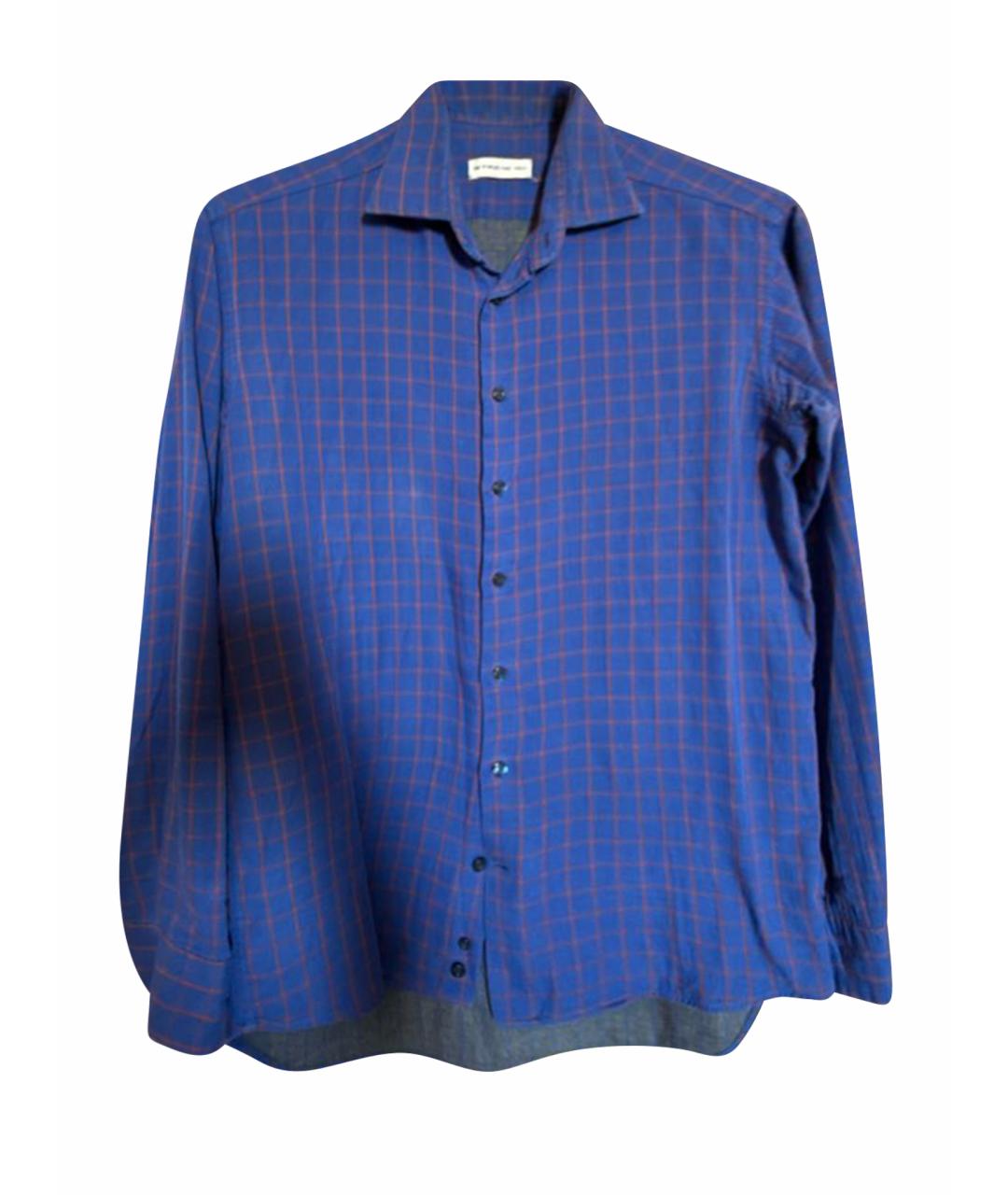 ETRO Темно-синяя хлопковая кэжуал рубашка, фото 1