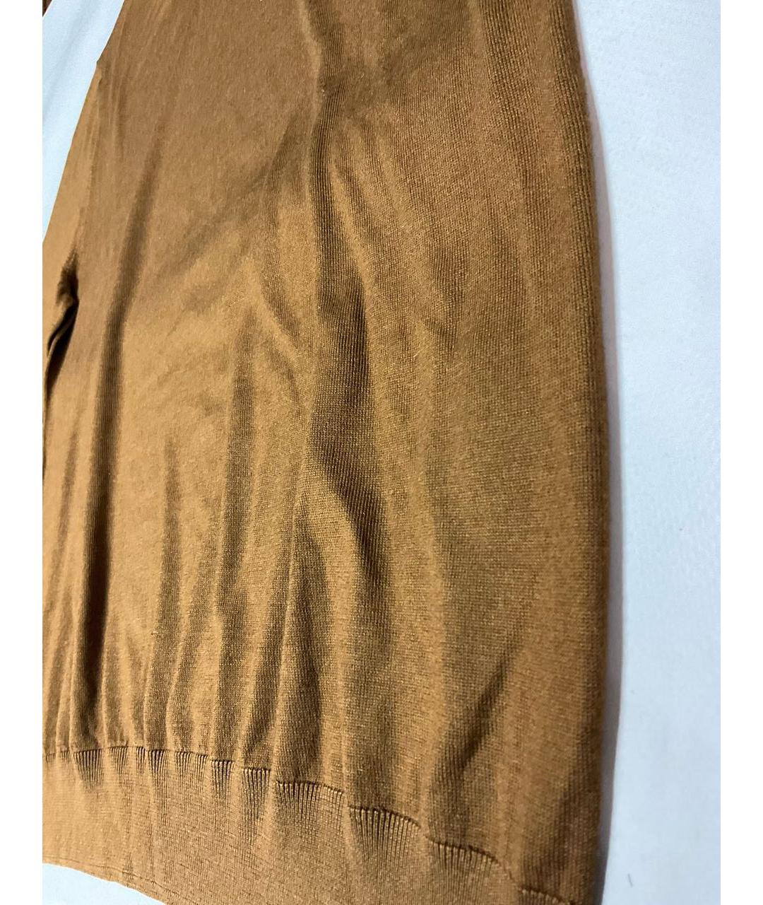 LORO PIANA Оранжевый кашемировый джемпер / свитер, фото 2