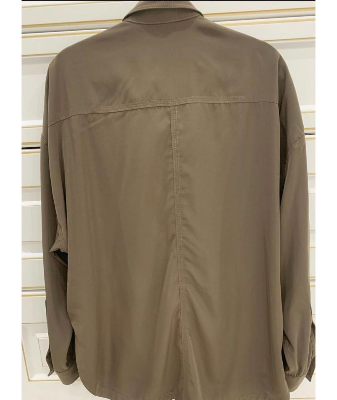 VERSACE Коричневая хлопковая рубашка, фото 2