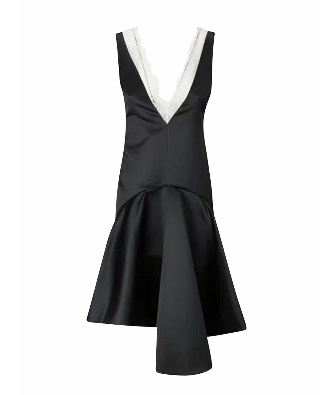 J.W.ANDERSON Черное полиэстеровое коктейльное платье, фото 1