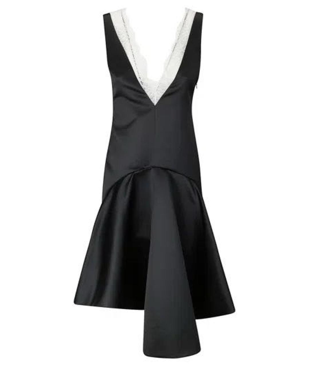 J.W.ANDERSON Черное полиэстеровое коктейльное платье, фото 7