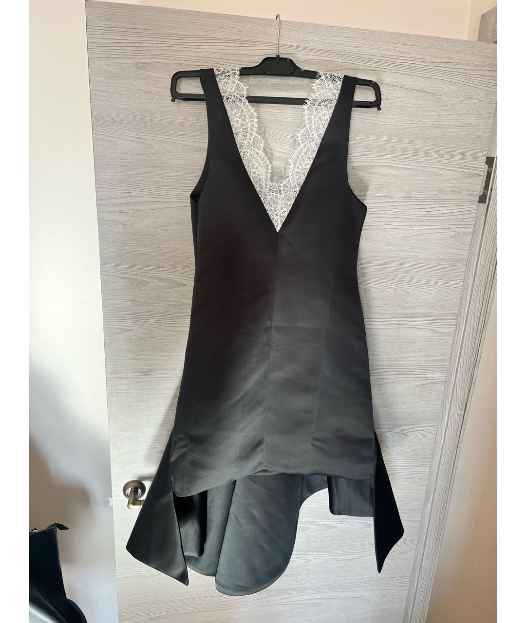 J.W.ANDERSON Черное полиэстеровое коктейльное платье, фото 4