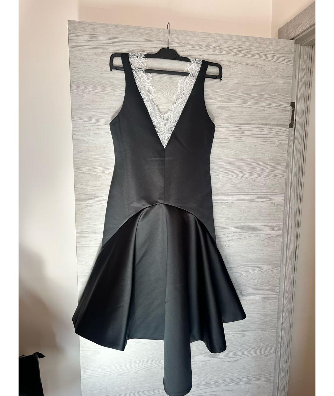 J.W.ANDERSON Черное полиэстеровое коктейльное платье, фото 3