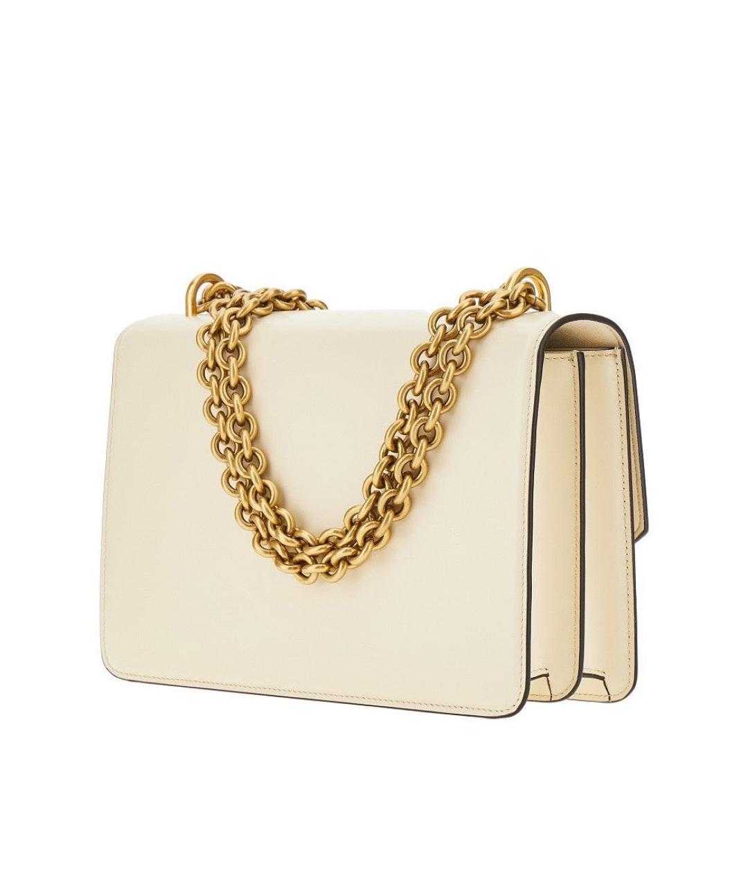 VALENTINO Белая кожаная сумка через плечо, фото 2