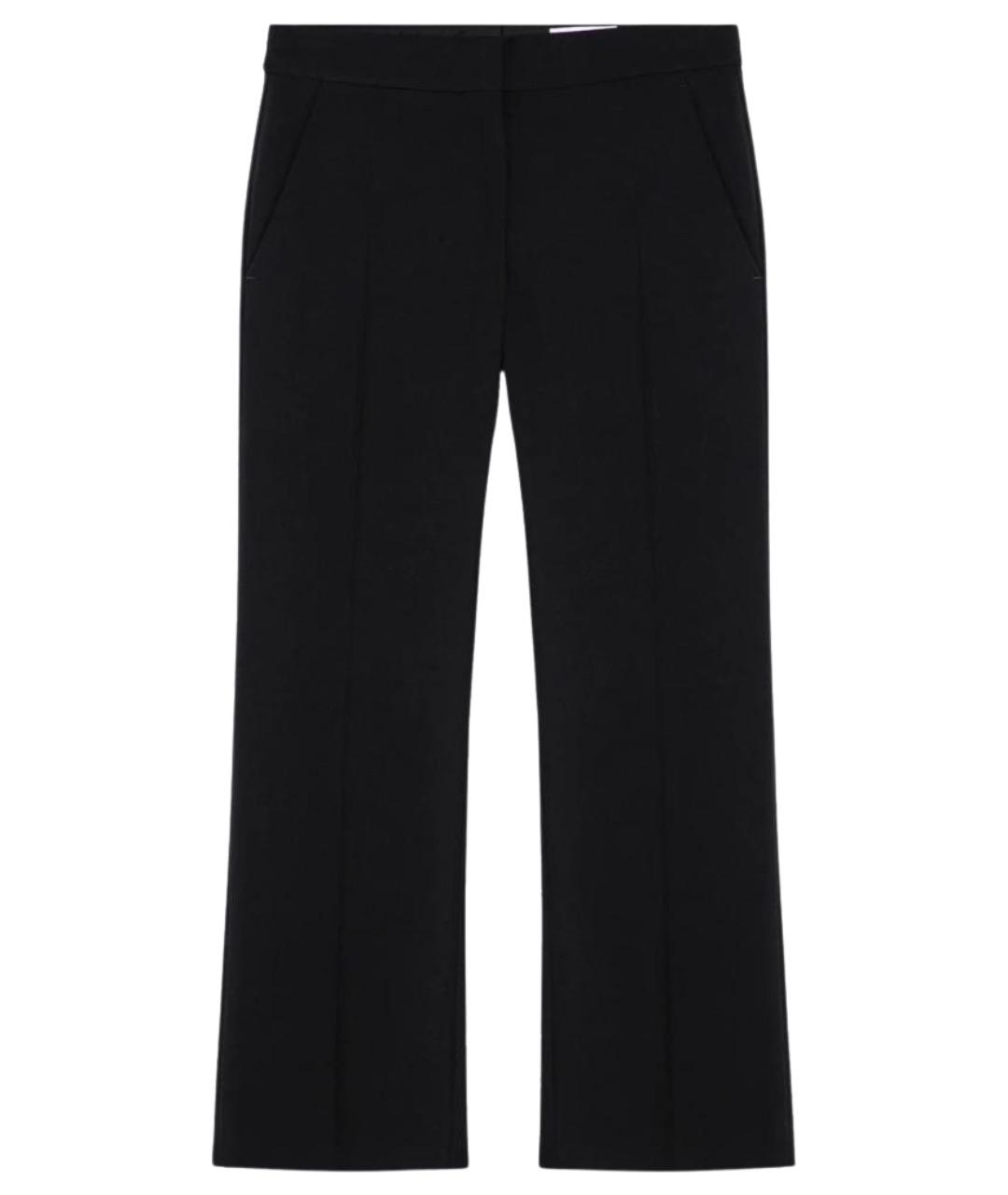 ALEXANDER MCQUEEN Черные шерстяные прямые брюки, фото 1