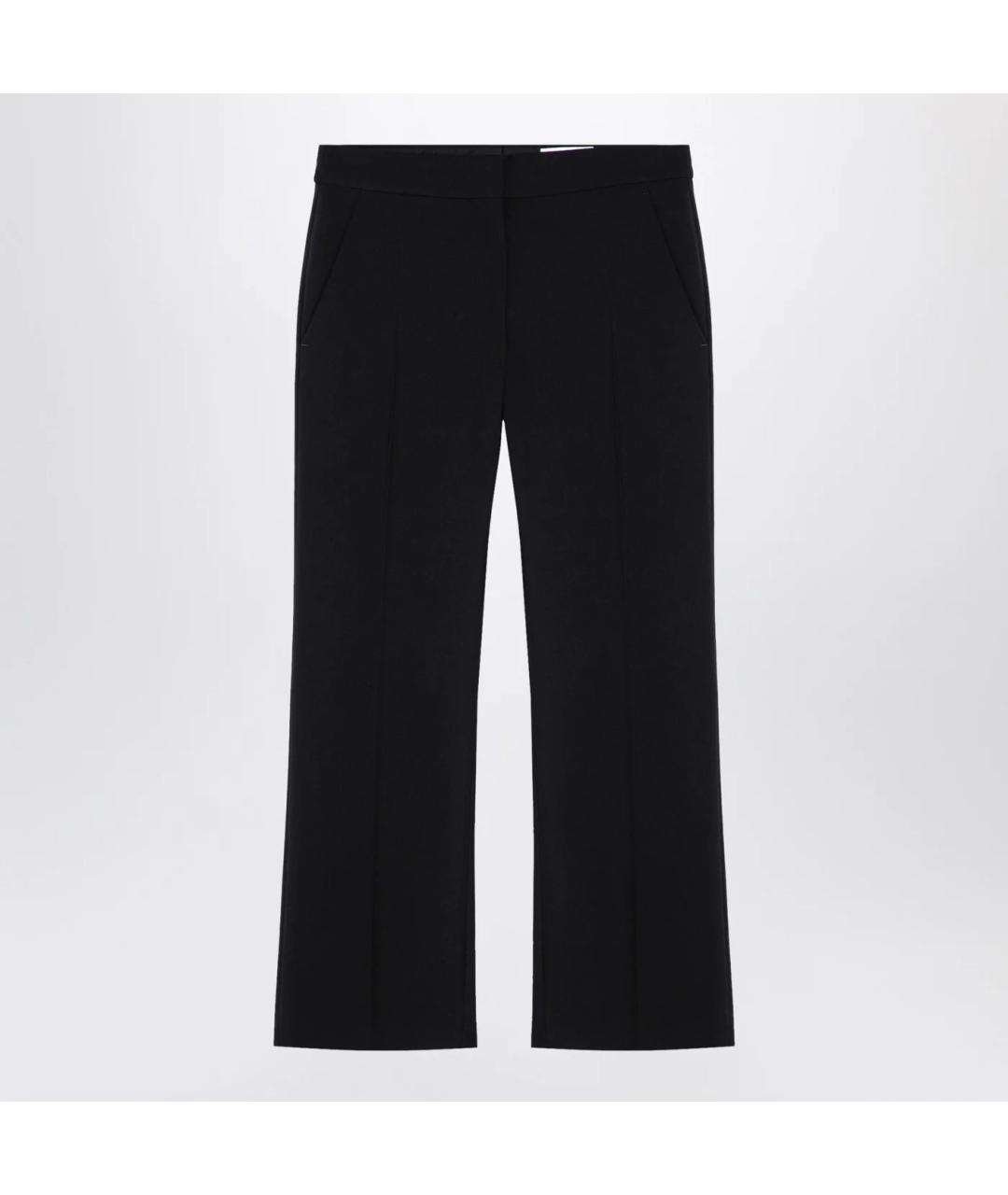 ALEXANDER MCQUEEN Черные шерстяные прямые брюки, фото 3