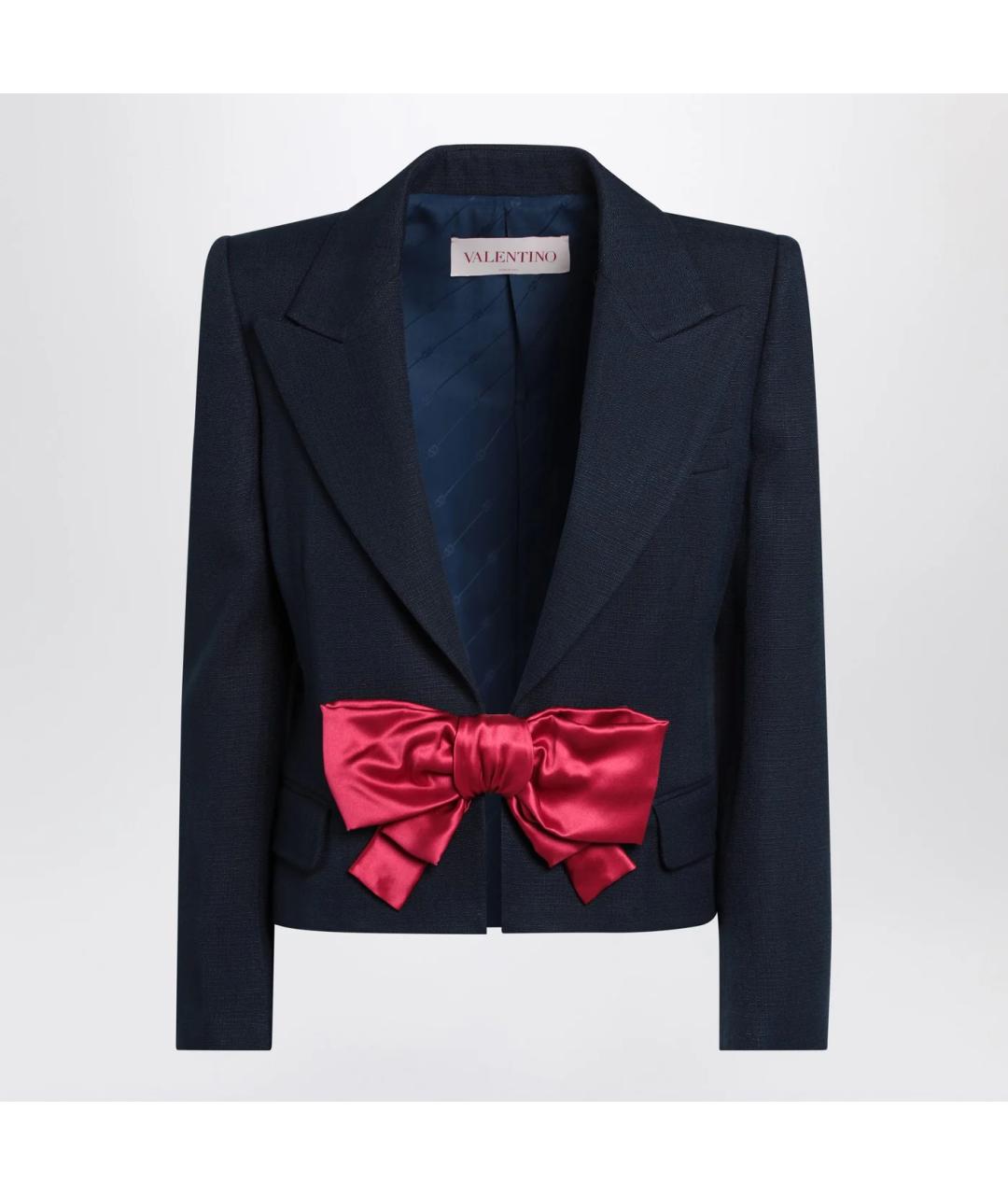 VALENTINO Синий вискозный жакет/пиджак, фото 3