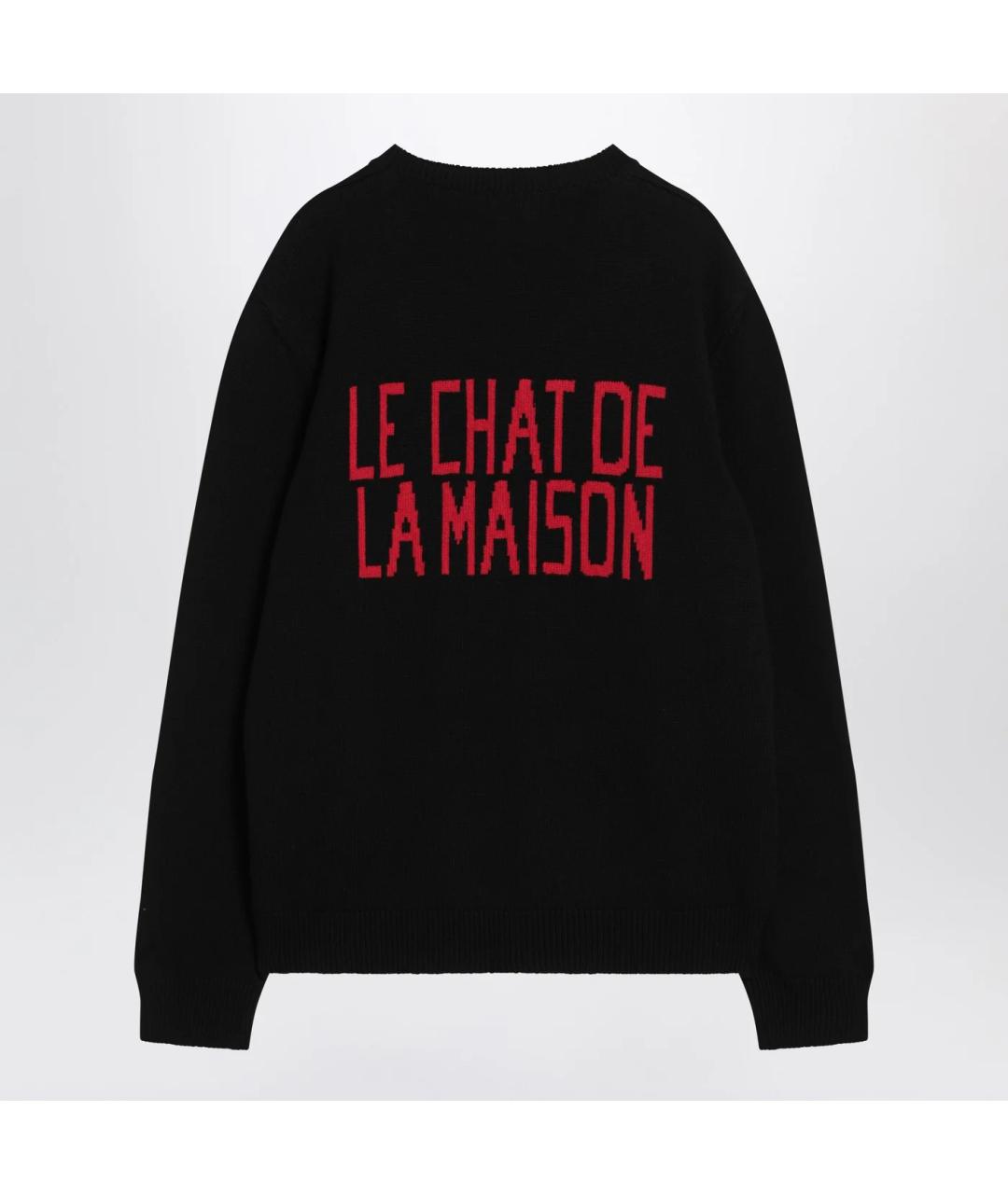 VALENTINO Черный хлопковый джемпер / свитер, фото 2