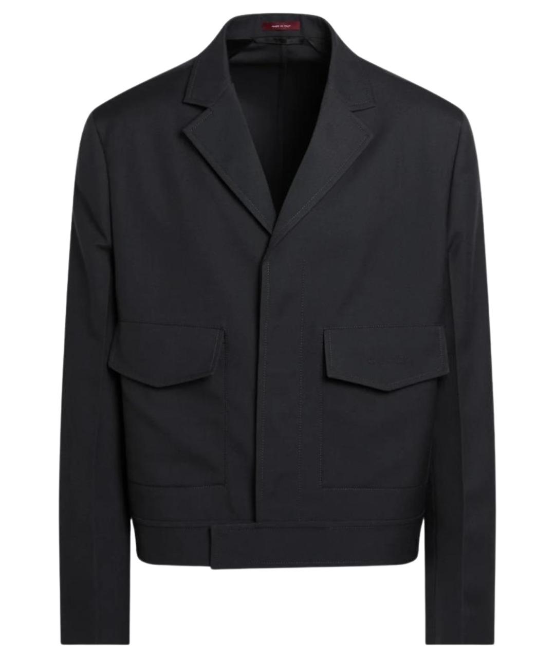 GUCCI Антрацитовая шерстяная куртка, фото 1