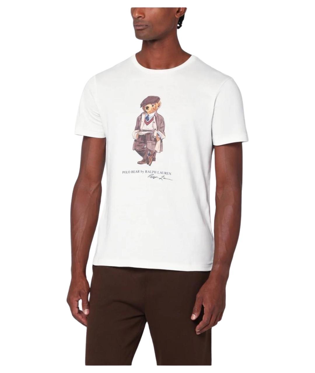POLO RALPH LAUREN Белая хлопковая футболка, фото 1