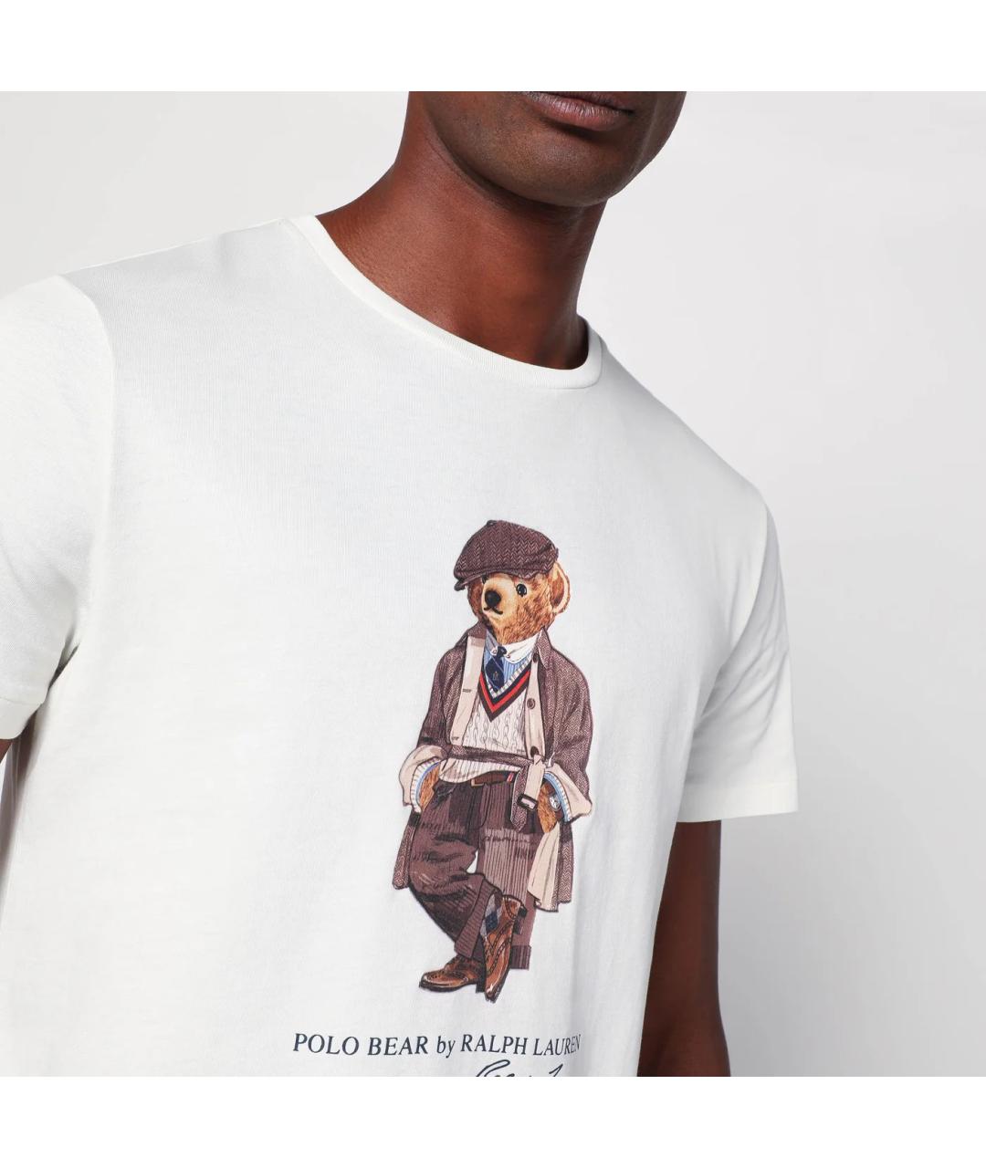 POLO RALPH LAUREN Белая хлопковая футболка, фото 2