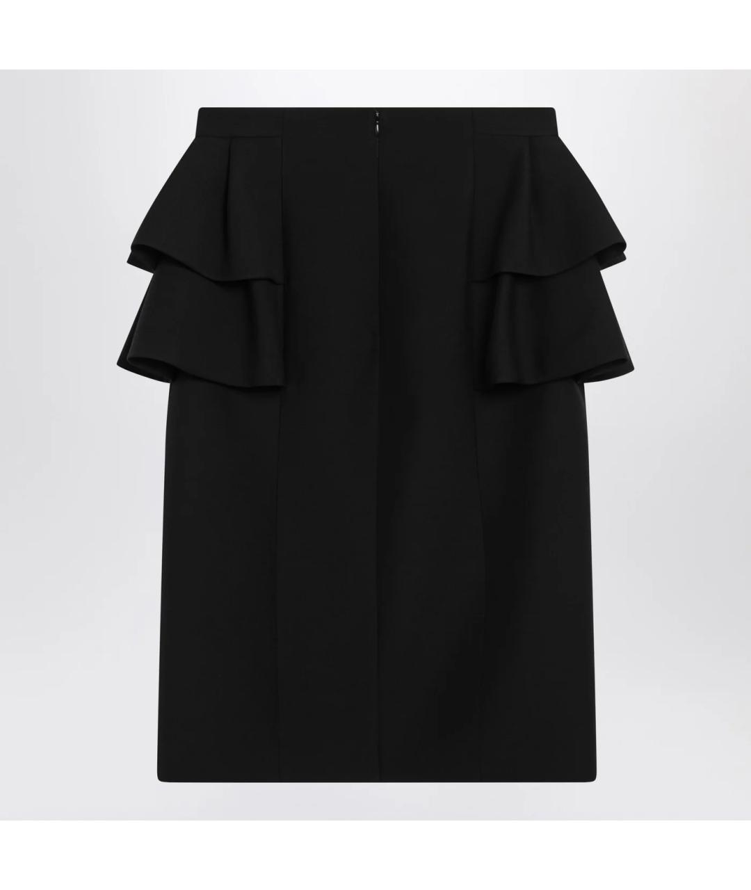 VALENTINO Черная шерстяная юбка миди, фото 2