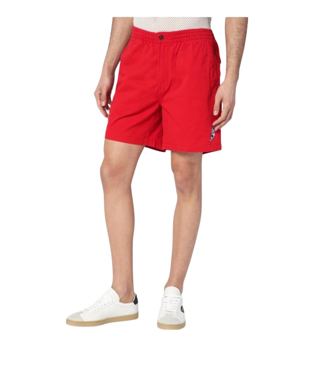 POLO RALPH LAUREN Красные хлопковые шорты, фото 1