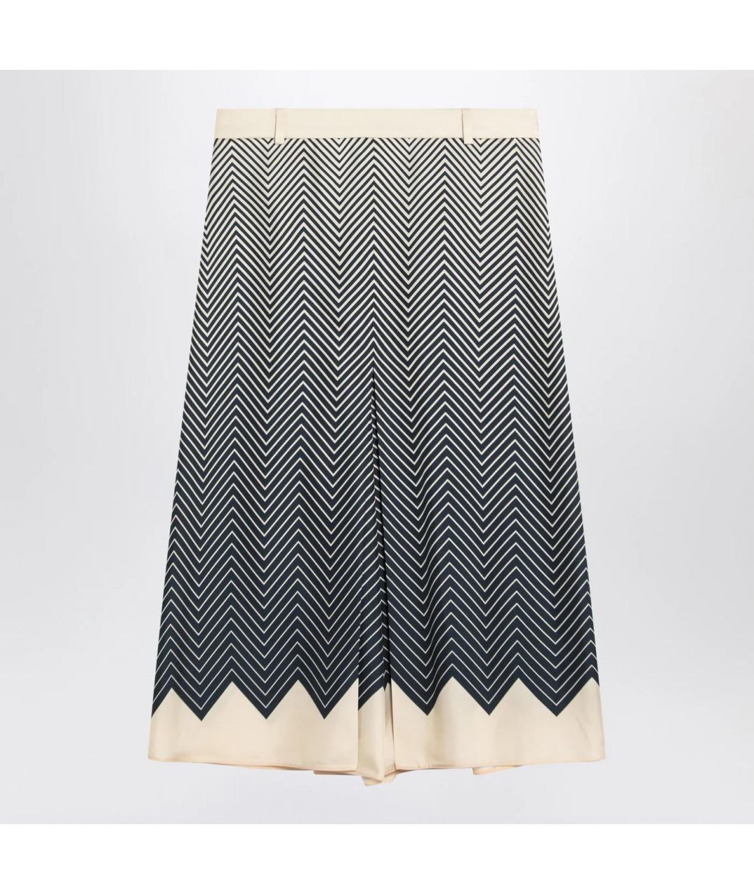 VALENTINO Мульти шелковая юбка миди, фото 3