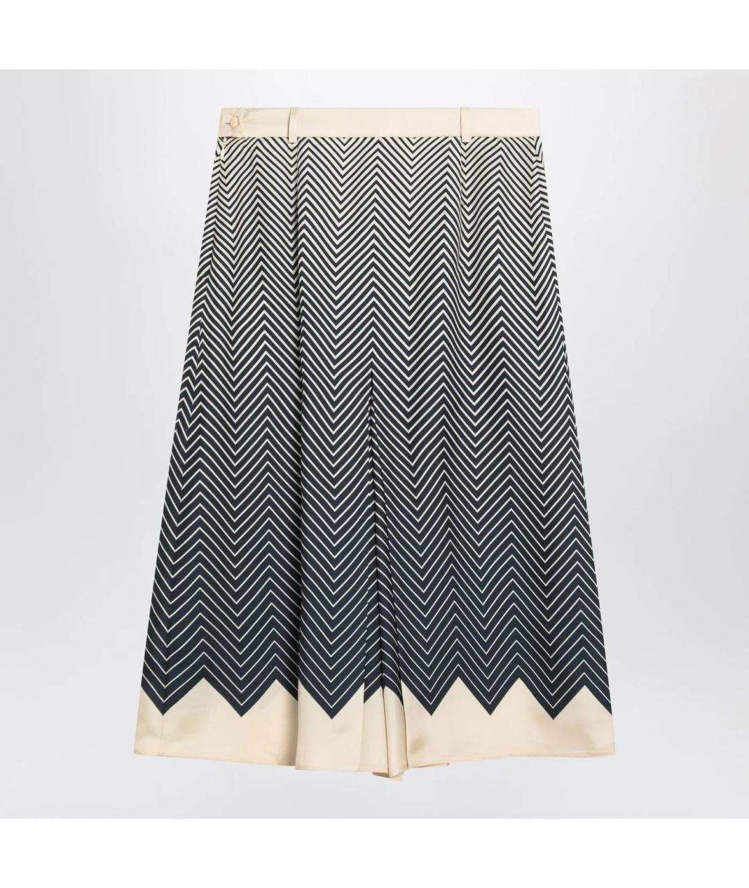 VALENTINO Мульти шелковая юбка миди, фото 2