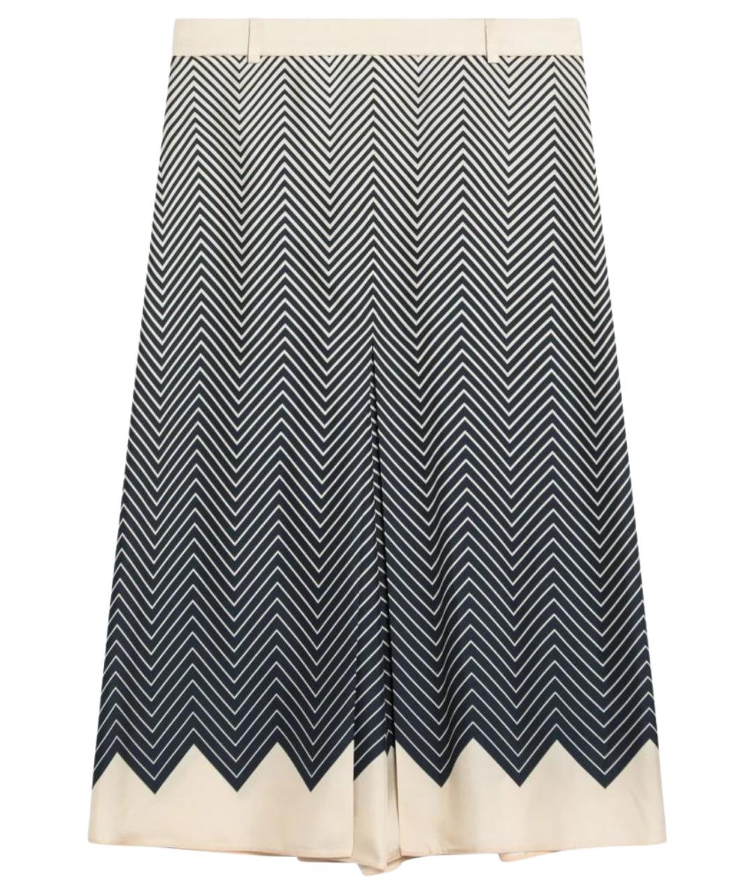 VALENTINO Мульти шелковая юбка миди, фото 1