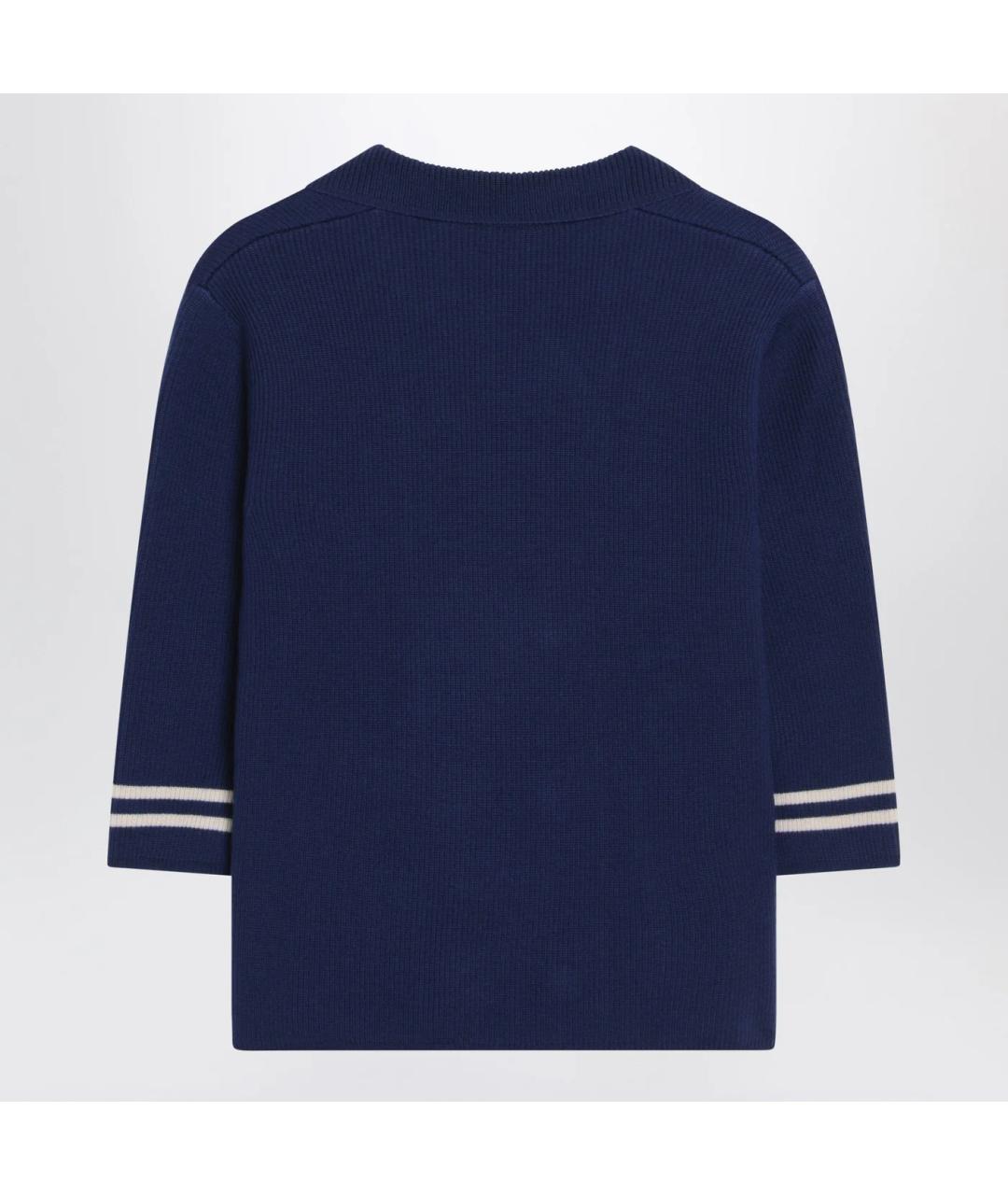 VALENTINO Синий шерстяной жакет/пиджак, фото 2