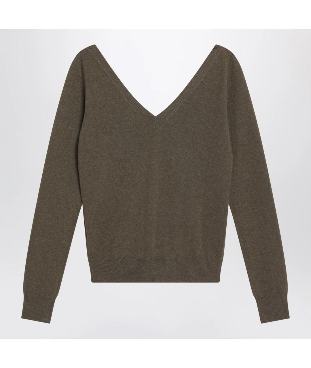 SAINT LAURENT Зеленый кашемировый джемпер / свитер, фото 2