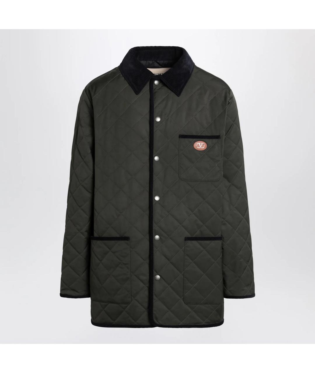 VALENTINO Зеленая полиамидовая куртка, фото 3