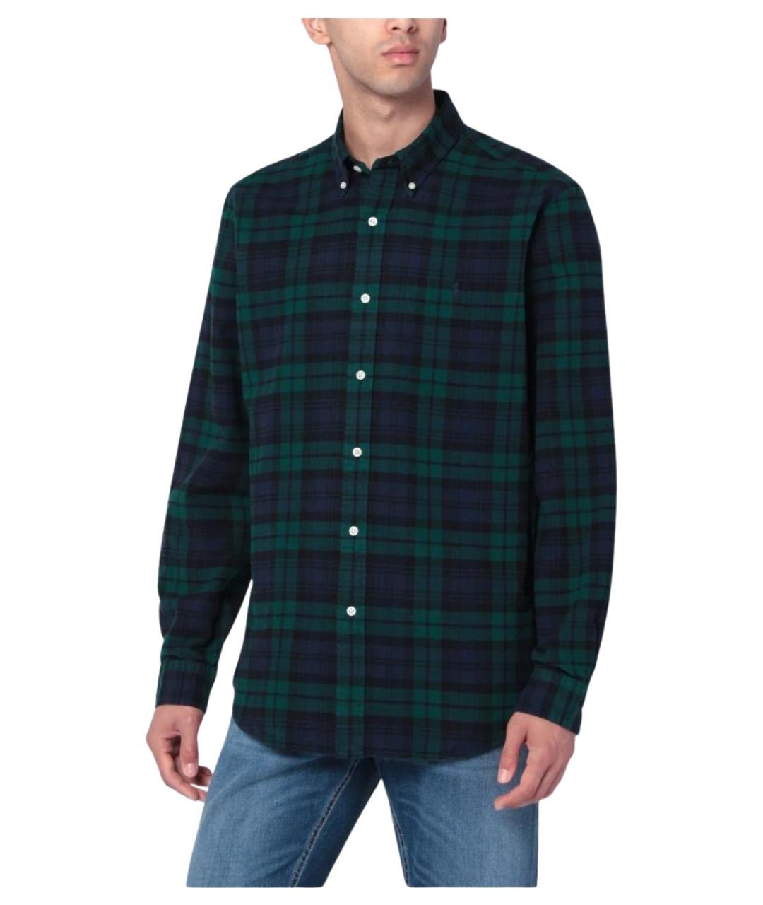 POLO RALPH LAUREN Темно-синяя хлопковая кэжуал рубашка, фото 1