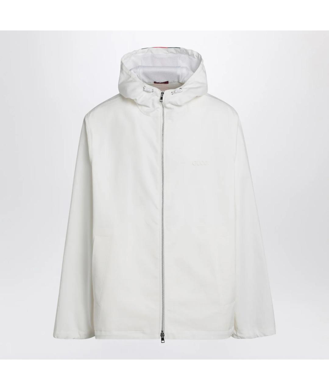 GUCCI Белая хлопковая куртка, фото 3