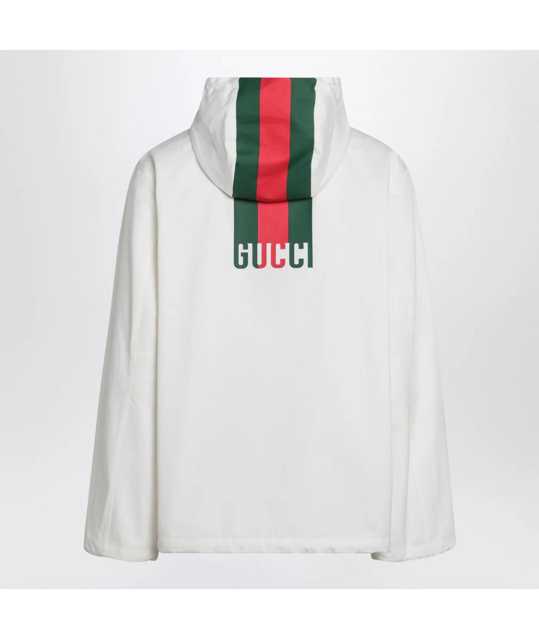 GUCCI Белая хлопковая куртка, фото 2
