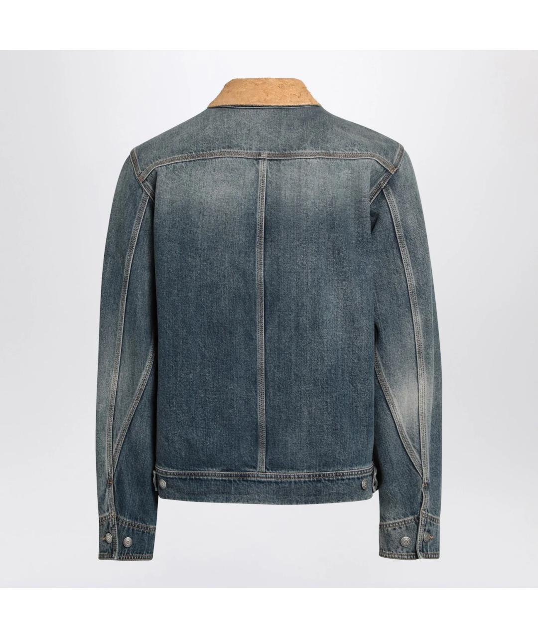 ALEXANDER MCQUEEN Синяя хлопковая куртка, фото 2