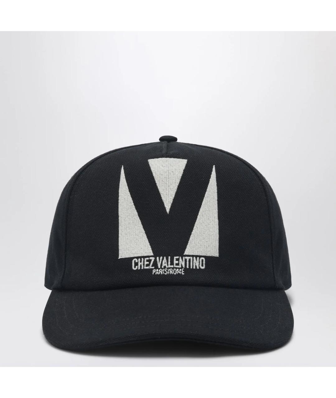 VALENTINO Черная хлопковая кепка/бейсболка, фото 3