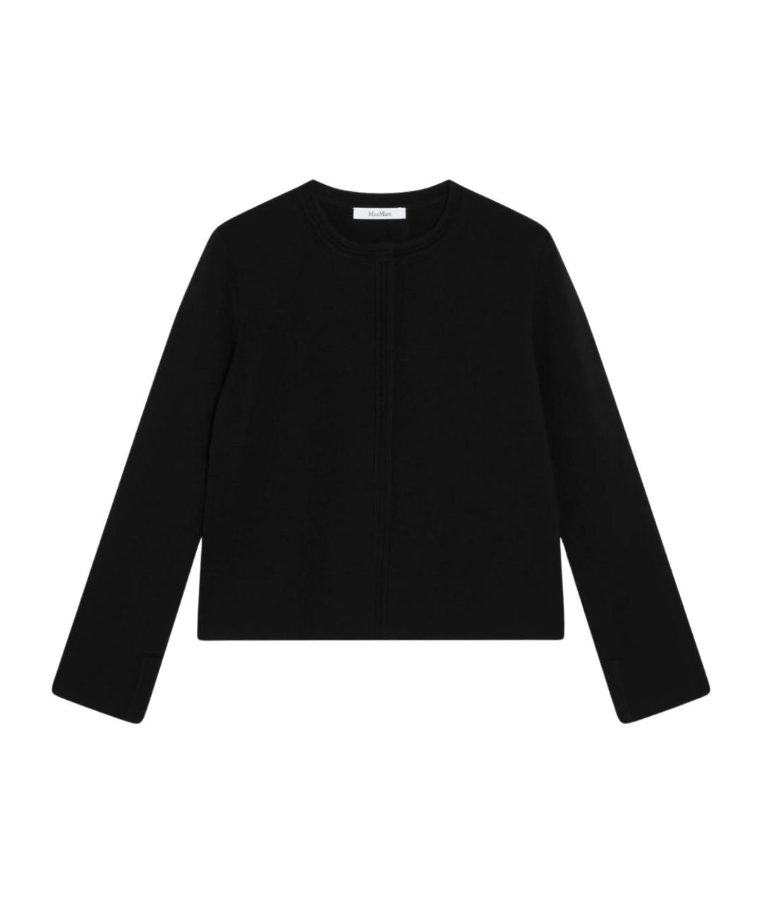 MAX MARA Черный вискозный кардиган, фото 1