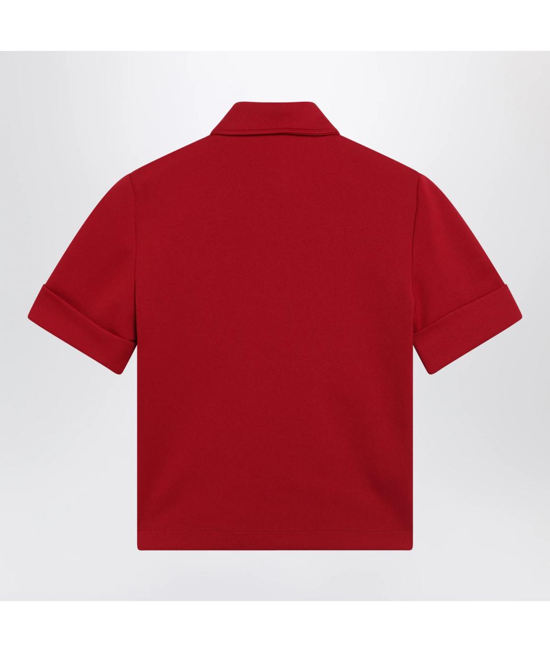 MIU MIU Красная хлопковая футболка, фото 2