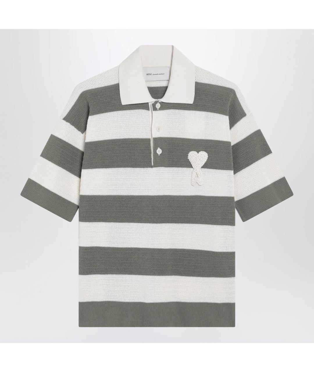 Ami Paris Серая хлопковая футболка, фото 3