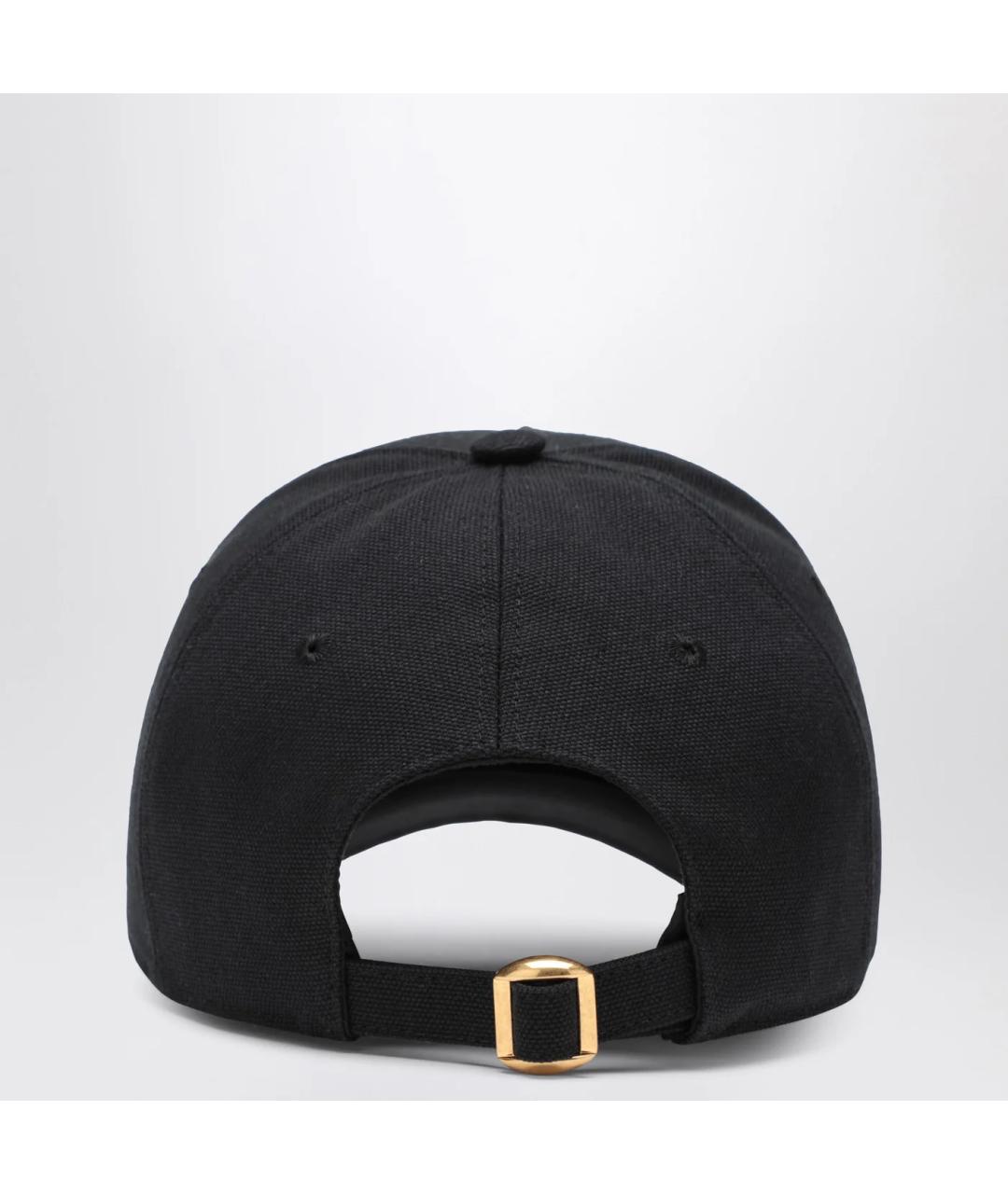 VALENTINO Черная хлопковая кепка, фото 2