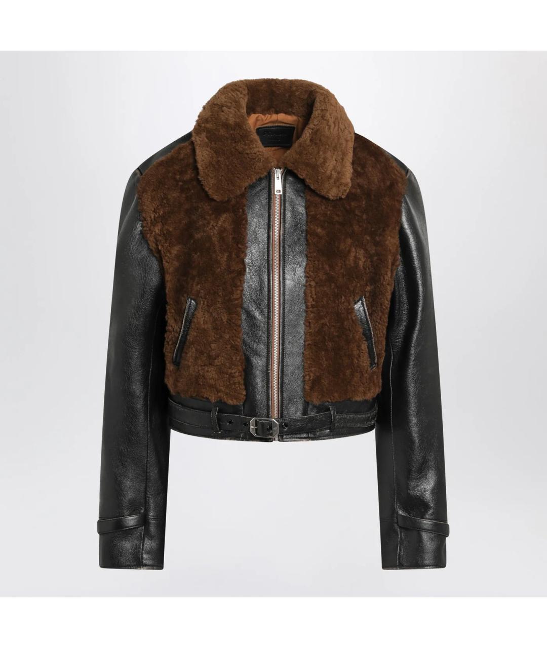 PRADA Черная кожаная куртка, фото 3