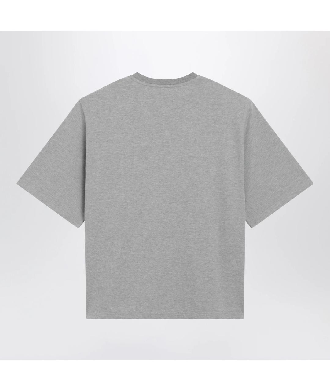 THE FRANKIE SHOP Серая хлопковая футболка, фото 2