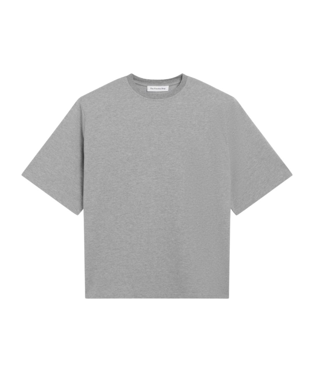 THE FRANKIE SHOP Серая хлопковая футболка, фото 1