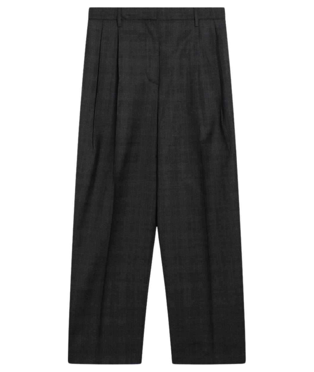 PRADA Мульти шерстяные прямые брюки, фото 1