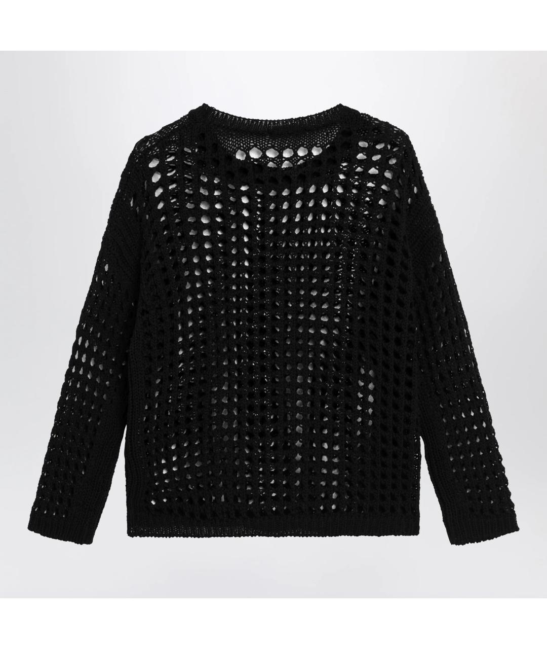MAX MARA Черный хлопковый джемпер / свитер, фото 2