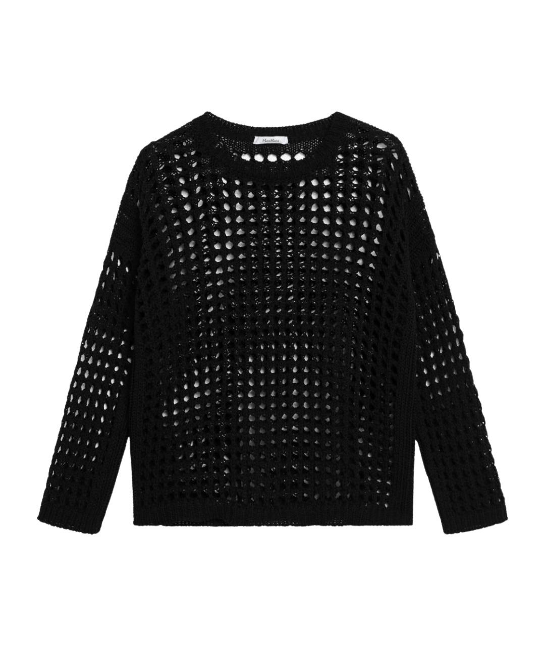 MAX MARA Черный хлопковый джемпер / свитер, фото 1