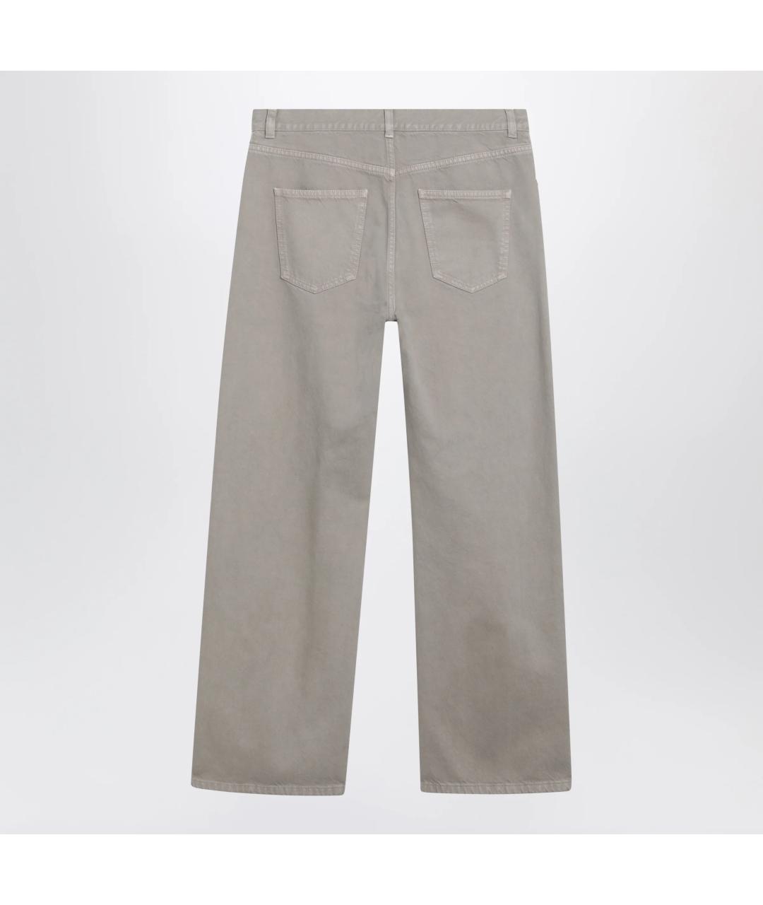 THE ROW Серые хлопковые прямые джинсы, фото 2